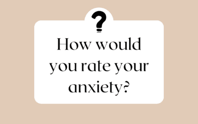 How would you rate your anxiety?