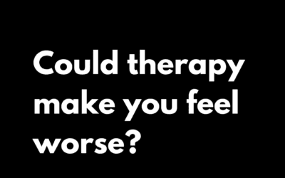 Could therapy make you feel worse? The Dan Regan Hypnotherapy Blog