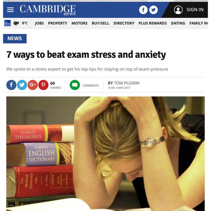exam stress and anxiety hypnotherapy cambridge news