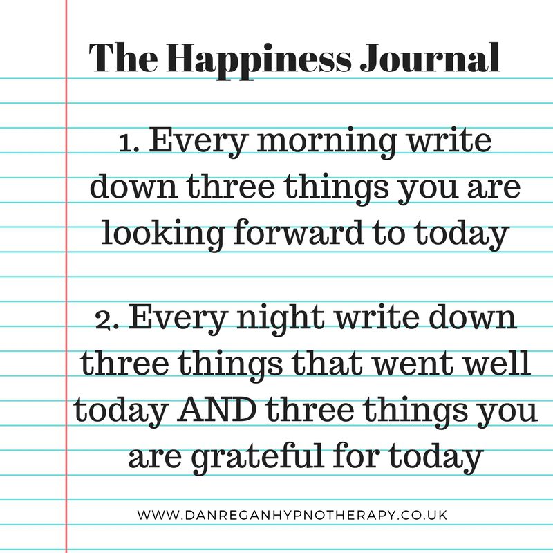 happiness and gratitude journal hypnotherapy ely