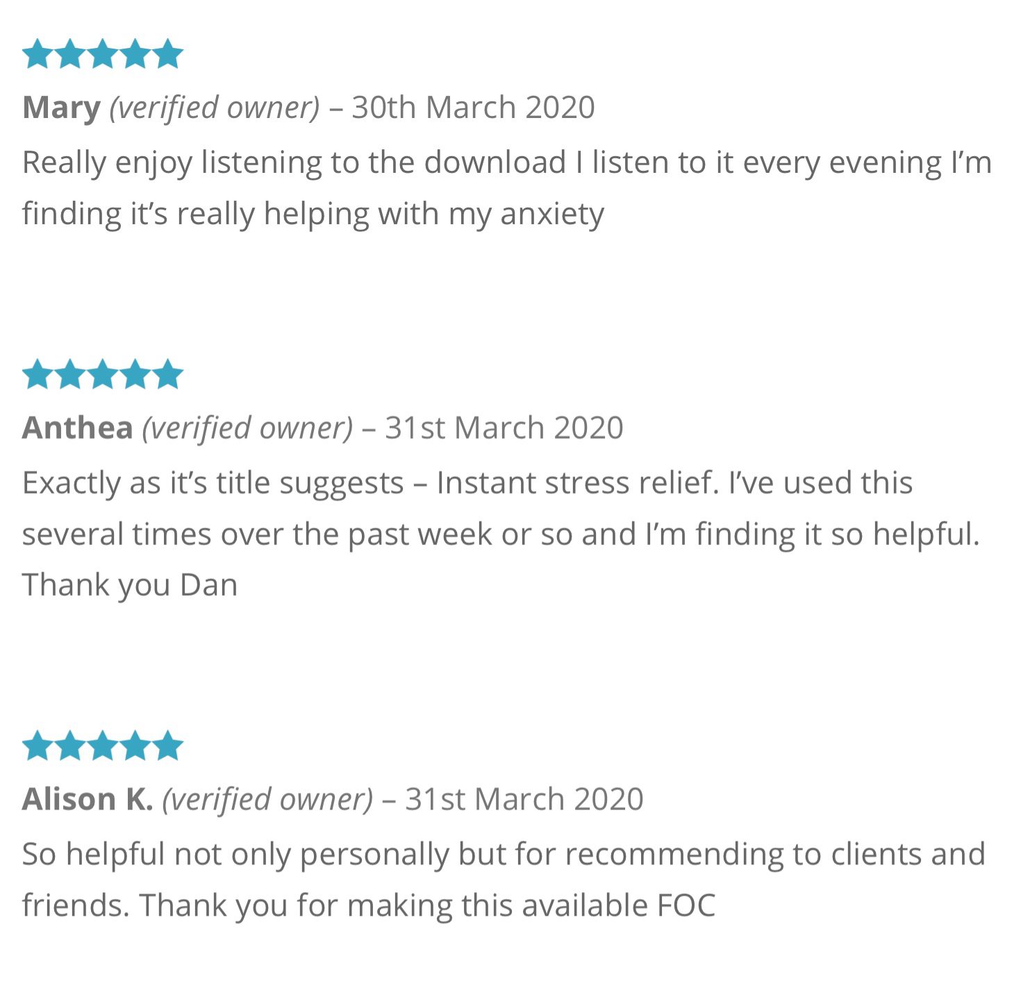 stress relief hypnosis download reviews - Dan Regan Hypnotherapy in Ely