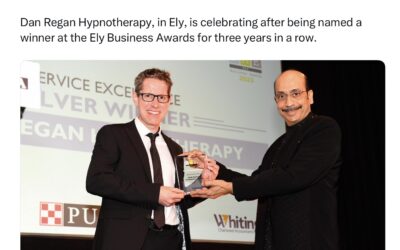 Ely Standard Cover My Business Award! Hypnotherapy in Ely and Newmarket